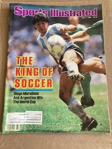 1986 DIEGO MARADONA Sports Illustrated- ARGENTINA WINS WORLD CUP 7-7 - Imagen 1 de 3