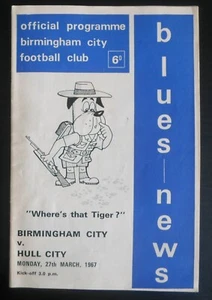 Birmingham City v Hull City 27-3-1967 FREE POSTAGE - Picture 1 of 4