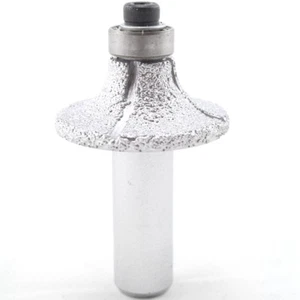Head Radius 10mm 3/8" inch Diamond BRAZED Profile Wheel Router Bit Bullnose - Picture 1 of 7