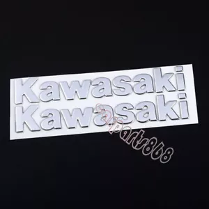 Plata 3D MOTOCICLETA KAWASAKI NINJAH2 TANQUE DE COMBUSTIBLE INSIGNIA EMBLEMA CALCOMANÍAS PEGATINA #08 - Imagen 1 de 4