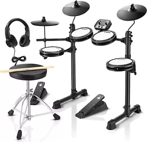 🥁Donner Electronic Drum Digital Kit Basic/ Advanced/Profeesional Quiet Mesh Pad - Picture 1 of 53