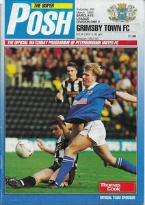Peterborough United v Grimsby Town 1992-93 Division 1 6-3-1993 - Picture 1 of 1
