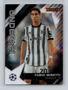 2022-23 Topps Merlin Chrom Fabio Miretti unter 21 Einsatz Juventus - Bild 1 von 2