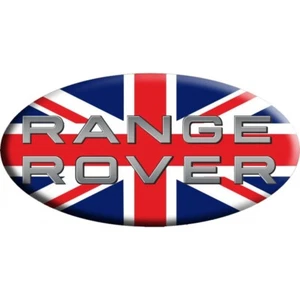 Sticker Union Jack Royal British flag Range Rover OVAL - Picture 1 of 1