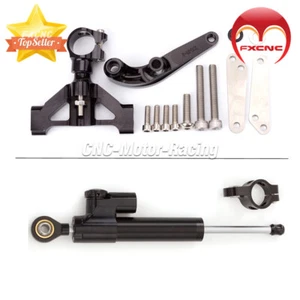 For Kawasaki Ninja ZX14R ZZR1400 2006 2007-2020 CNC Steering Damper Bracket Kit - Picture 1 of 12