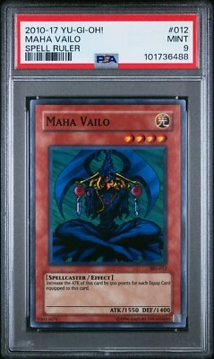 Maha Vailo * PSA MINT 9 * SRL-012 * Ultra Rare * 2010-17 Reprint * Yugioh - Image 1 of 2