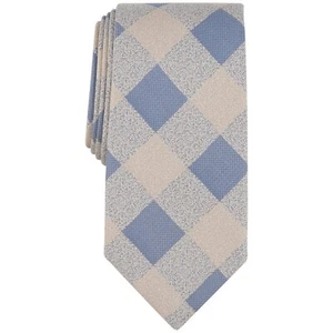 Michael Kors Men's Maysen Check Tie Khaki OS NWT - Picture 1 of 3
