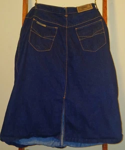 Falda vaquera vintage años 90 GITANO para mujer talla 36 longitud media abertura jean bolsillos - Imagen 1 de 7