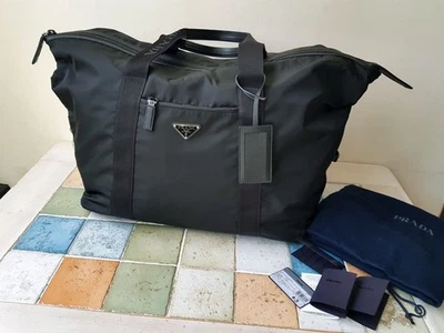 Prada 2VC796 Re-Nylon Saffiano Leather Boston Travel Bag Luggage 145425258 - Image 1 of 4