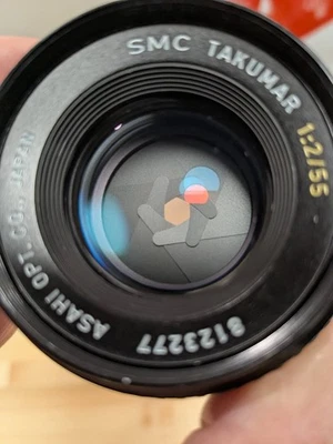 MINT Pentax SMC Super Takumar 55mm f/2 prime lens m42 Pentax screw mount - Image 1 of 4