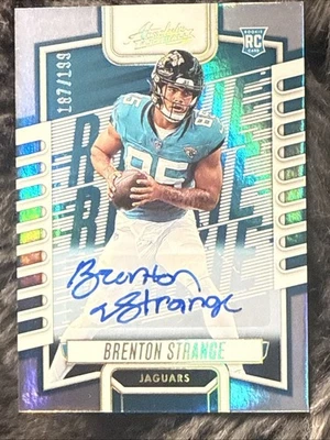 2023 Absolute Rookies Spectrum Signatures SILVER /199 Brenton Strange Auto RC - Image 1 of 3