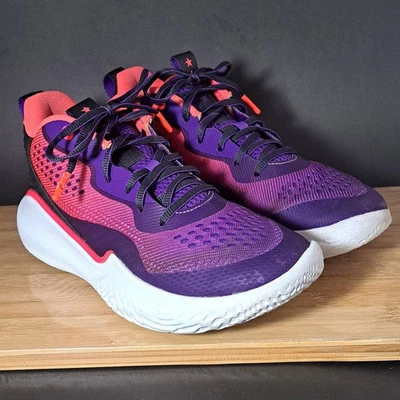 Under Armour Flow Breakthru 2 Grape Purple Pink Tennis Shoes Wm Size 8 Sneakers - Image 1 of 4