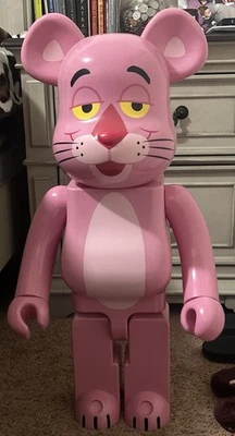 MEDICOM TOY BE@RBRICK PINK PANTHER CHROME Ver. 1000％ BEARBRICK NEW - Image 1 of 4