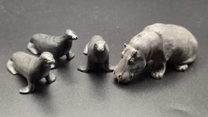 Figuras de focas e hipopótamos vintage de animales británicos LTD hechos en Inglaterra - Imagen 1 de 10