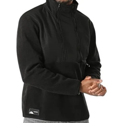 SUPERDRY Exterior Montaña Deporte Polar Pullover Chaqueta Negra Para Hombre’s 2XL Foto 1 de 4