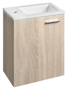 Schrank mit Waschbecken 39,5x51,8x22 cm, Eiche platin ZOJA - Bild 1 von 4