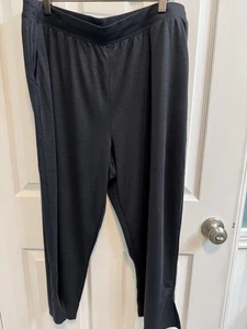 Susan Graver Everyday Large Pullon Slim Leg Black Pants - Picture 1 of 11