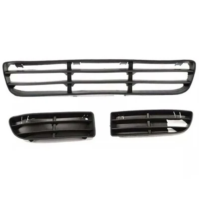 New For Volkswagen Jetta 1999-2005 Lower Front Grille & Fog Lamp Cover Set of 3 Foto 1 de 4