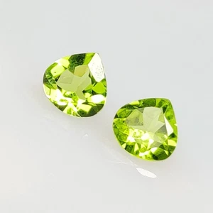 Gemelos corte pera peridoto verde natural de 2,00 quilates - 8340 - Imagen 1 de 2