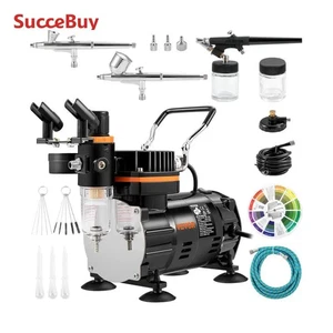 Succebuy Professional Dual-Action Airbrush 120W Electric Spray Gun Air Brush Pai - Picture 1 of 12