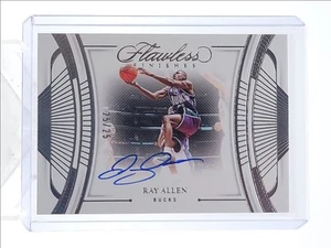 RAY ALLEN 2023-24 FLAWLESS FINISHES AUTOGRAPH BUCKS AUTO 25/25 Q4602 - Picture 1 of 2