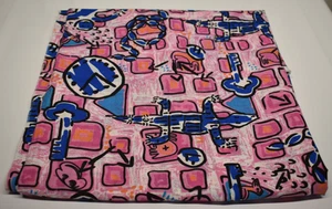 JOAN KESSLER concord fabrics ANCIENT CIVILIZATION egypt REPTILES 53" x 59" pink - Picture 1 of 10