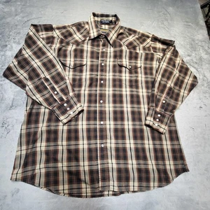 Panhandle Slim Western Shirt Mens XL Plaid Pearl Snap Cowboy Rodeo - Picture 1 of 7