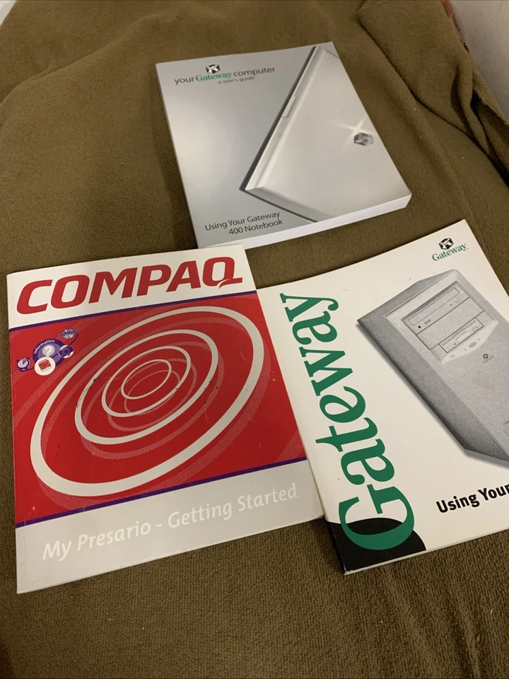 Compaq Gateway 400 piezas Presario manuales informática vintage Foto 1 de 4