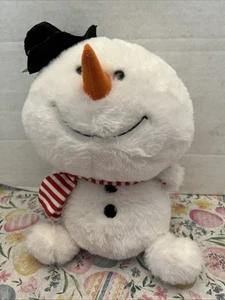 Juguete de Navidad de peluche Cuddle Barn Winter Snoman Cuddle Singing Let It Snow 2022 - Imagen 1 de 7