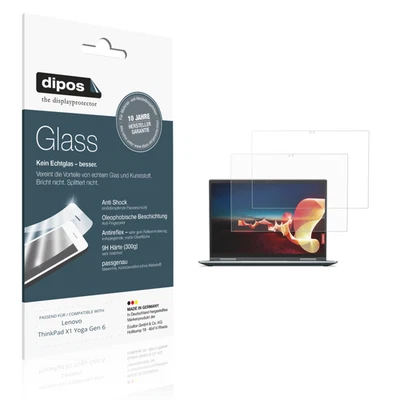 2x Screen Protector for Lenovo ThinkPad X1 Yoga Gen 6 matte Flexible Glass 9H - Image 1 of 4