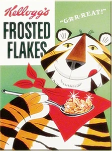 Kelloggs Frosted Flakes packet metal fridge magnet - Picture 1 of 1