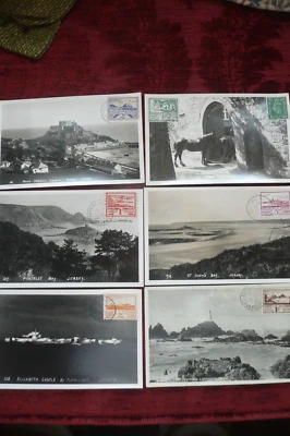 JERSEY  1944 NAZI GERMAN OCCUPATION VIEW MAXIMUM CARDS COMPLETE SET 6 - Image 1 of 4