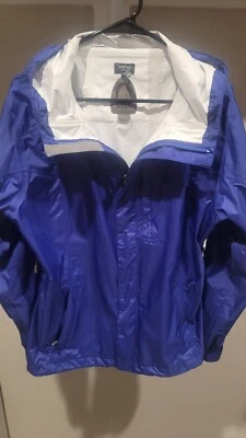 Sierra Designs Hurricane Lightweight Nylon Rain Hoodie XL women's purple - Image 1 of 3