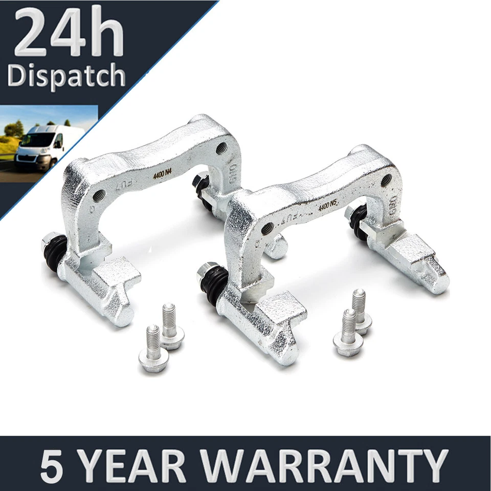 2x Trasera izquierda Portadores de pinza de freno derecho Fits Peugeot 308 MK1 1.6 HDI 2006-2013 Foto 1 de 1