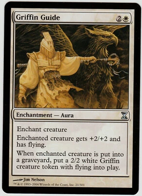 Magic the Gathering x4 Griffin Guide Time Spiral White Uncommon Enchantment NM - Image 1 of 2