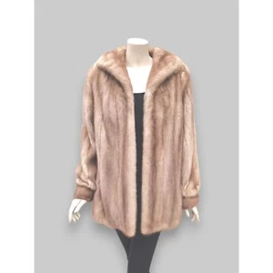 Vintage Pastel Mink Jacket -Medium - Picture 1 of 9