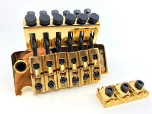 Floyd Rose® Gotoh Guitar Tremolo & Locking Nut Gold - GE-1996TG - Made in Japan - Picture 1 of 8