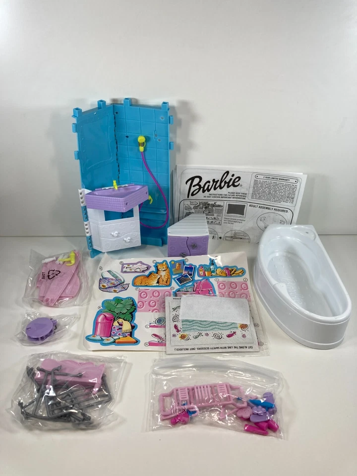 Barbie All Around Home Bathroom Playset 2001 Mattel 67555