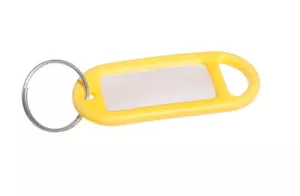 Nuovo 500 X Portachiavi E Carta Identità Tag Giallo - Onestopdiy - HD - Foto 1 di 1