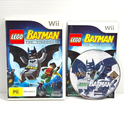 Lego Batman The Videogame Nintendo Wii PAL Game Complete W/ Manual PAL - Image 1 of 2