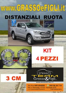 kit 4 Distanziali Ruota For FORD RANGER 2015 > 30 mm 3 cm Wheel Spacers - Picture 1 of 2
