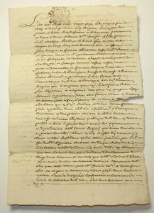 Vieux papier a étudier Toulouse 1727 ( L111 ) - Picture 1 of 3