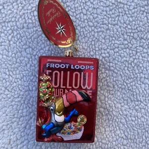 New Radko Froot Loops! Glass Christmas Ornament NWT 1019629 - Picture 1 of 9
