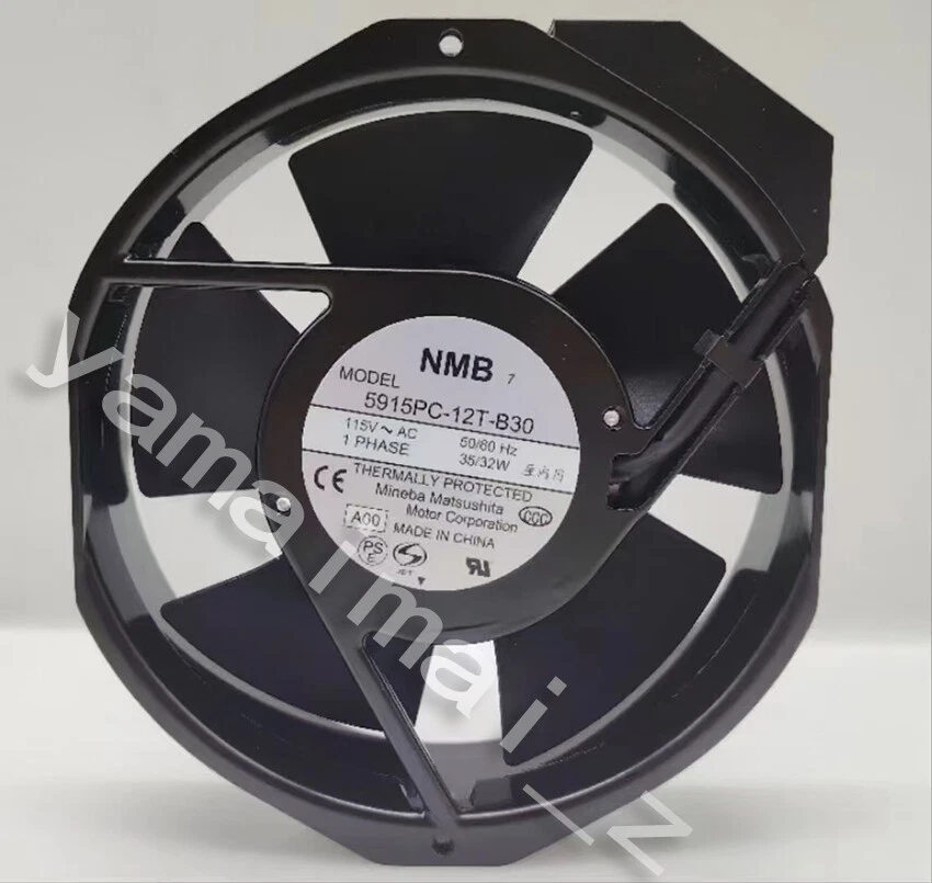 NMB 5915PC-12T-B30 115V Cabinet Cooling Fan From Elgar 5151501-01 Power Supply