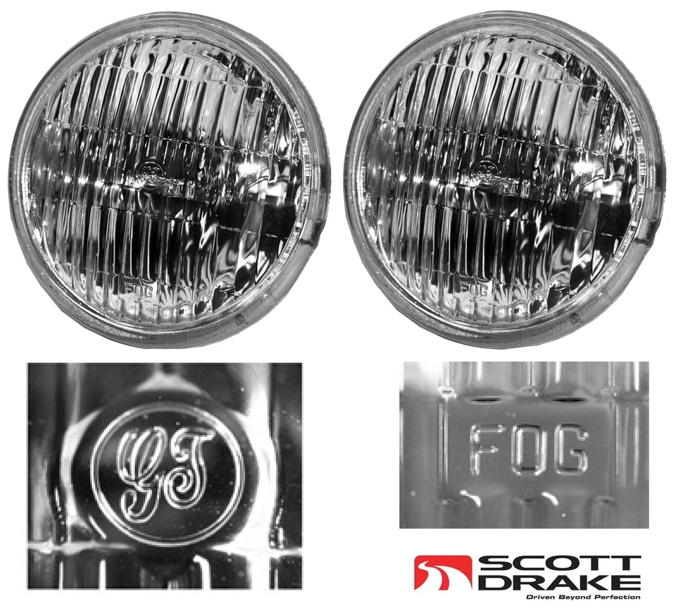 Par de luces antiniebla de haz sellado transparente para Ford Mustang GT 1964-1968  Foto 1 de 4