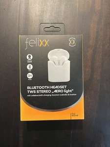 felixx Bluetooth Headset AERO-Light TWS Stereo Weiß In-Ear mit Ladebox NEU - Bild 1 von 3