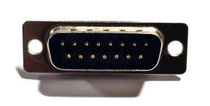 Puerto D-Sub para PCB - 2 filas enchufe macho - PCB de 15 pines 90 - pasadores traseros - envío y devolución gratuitos en el Reino Unido - Imagen 1 de 3