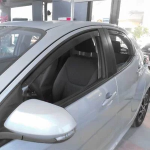Deflector de viento deflector de lluvia para Toyota Yaris 2020-2025 acrílico oscuro 4 piezas - Imagen 1 de 10