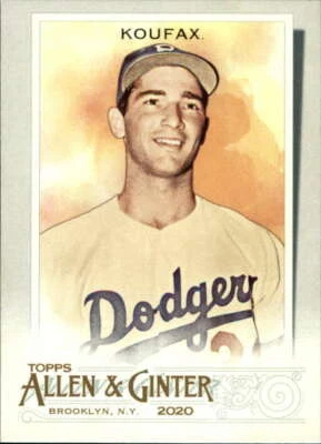 Allen and Ginter #79 2020 Sandy Koufax Brooklyn Dodgers Foto 1 de 2