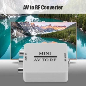 AV To RF Video Converter Mini HD Video Adapter Box Support 67.25/61.25MHz - Picture 1 of 6